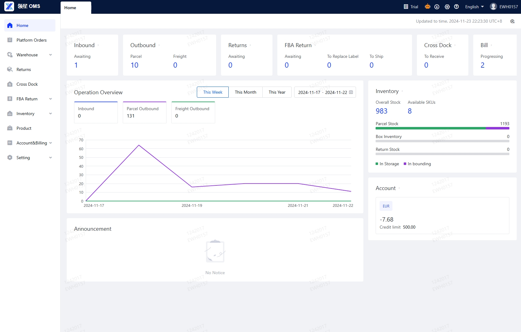 wms system in screen